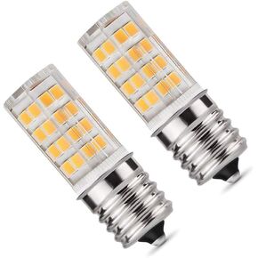 E17 LED Bulb,Microwave Oven Light Dimmable 5 Watt Warm White 3000K 52X2835SMD AC110-130V (Pack of 2) in Saudi Arabia