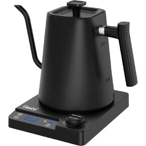 غلاية Vmotal Gooseneck، غلاية كهربائية بقدرة 1200 وات مع تسخين سريع، درجة حرارة متغيرة لتخمير الشاي والقهوة، من الفولاذ المقاوم للصدأ، مقاومة للتسرب، تحافظ على الدفء لمدة 24 ساعة، إيقاف تلقائي، حماية ضد الجفاف، 0.9 لتر in Kuwait