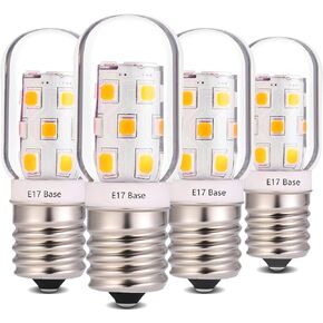 غطاء محرك السيارة لثلاجة الميكروويف LED فوق موقد استبدال الأجهزة 8206232A E17 قاعدة متوسطة 40 وات لمبة إضاءة متوهجة 120 فولت 3 وات 360 لومن أبيض دافئ 3000 ك حزمة من 4¡ in Kuwait