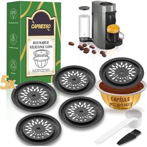 CAPMESSO Silicone Lids for Nespresso Vertuo Pods: 3 Reusable Covers Set in Kuwait