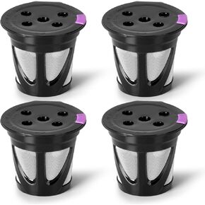 Reusable K Cups for Keurig with 5 Holes, MultiStream Technology, 2 Pack | Fits K-Supreme, K-Slim, K-Duo Gen2, K-Brew Chill, 5-Hole MultiStream Technology, BPA-Free, Brew Your Favorite Ground Coffee in Kuwait
