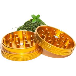 Small Thin Herb Chromium Crusher Grinder 2 inch (Black Color) in Saudi Arabia