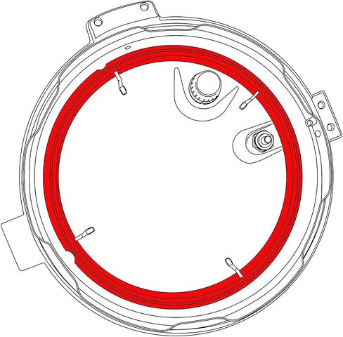 Twin Pack: 2 GJS Gourmet Replacement Silicone Gaskets or Pressure Rings Compatible with Carey DPC-9SS, Smart Pressure Canner & Cooker, Stainless Steel, 9.5 Quart in Kuwait