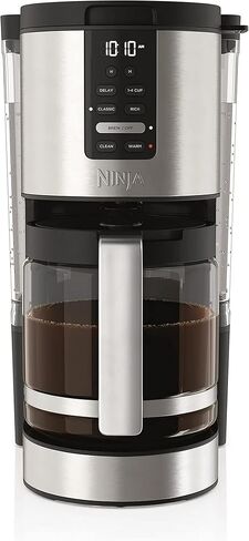 Ninja DCM200 14 Cup, Programmable Coffee Maker XL, 2 Brew Styles Classic & Rich, 4 Programs Small Batch, Delay Brew & Keep Warm, Permanent Filter & Scoop Not Included* Stainless Steel (Renewed) in Saudi Arabia