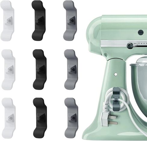 سافو منظم الحبل 9 قطع للأجهزة، ولفاف الحبل لأجهزة المطبخ، ومنظم كابل لف الحبل وحامل الكابل، للخلاط والخلاط وصانع القهوة وطباخ الضغط وقلي الهواء in Kuwait