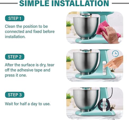 سافو منظم الحبل 9 قطع للأجهزة، ولفاف الحبل لأجهزة المطبخ، ومنظم كابل لف الحبل وحامل الكابل، للخلاط والخلاط وصانع القهوة وطباخ الضغط وقلي الهواء in Kuwait