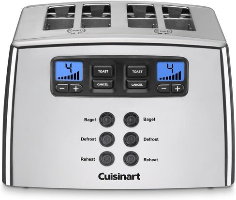 Cuisinart Touch to Toast Leverless toaster, 4-Slice, Brushed Stainless Steel in Saudi Arabia