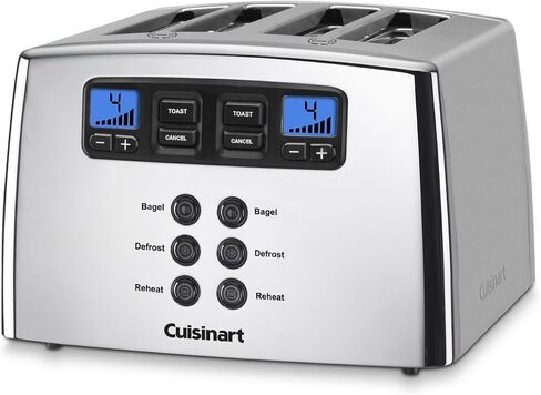 Cuisinart Touch to Toast Leverless toaster, 4-Slice, Brushed Stainless Steel in Saudi Arabia