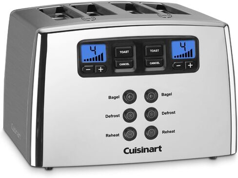 Cuisinart Touch to Toast Leverless toaster, 4-Slice, Brushed Stainless Steel in Saudi Arabia