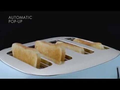 SMEG 2 Slice Retro Toaster (Matte Black) in Saudi Arabia