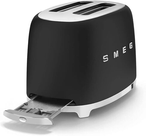 SMEG 2 Slice Retro Toaster (Matte Black) in Saudi Arabia