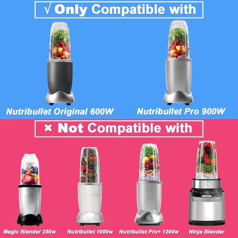 2 Pack Replacement Blades Fit for NutriBullet Original 600w and NutriBullet Pro 900w, Blender Blade with Rubber Gaskets Seal for Nutribullet Blender Parts (2 Pack) in Saudi Arabia