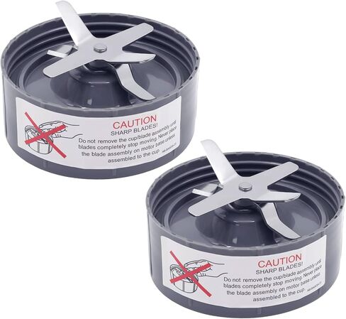 2 Pack Replacement Blades Fit for NutriBullet Original 600w and NutriBullet Pro 900w, Blender Blade with Rubber Gaskets Seal for Nutribullet Blender Parts (2 Pack) in Saudi Arabia