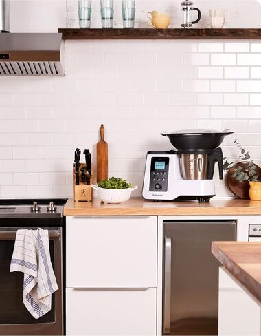 Gourmate Smart All-in-1 Multi-Cooker, 10+ Cooking Functions, Built-in Scale, Guided Recipes, Steam, Cook, Knead, Bluetooth App Connectivity, 2.3 QT, White in Saudi Arabia