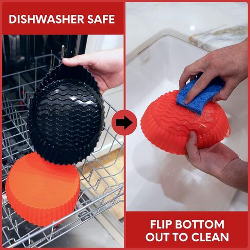 Air Fryer Liner 2 Pack - Reusable Food Grade Silicone Airfryer Liners - BPA Free Silicone Air Fryer Basket – Dishwasher Safe & Easy to Clean - Microwave, Instant Pot, Pressure Cooker Oven Inserts in Saudi Arabia
