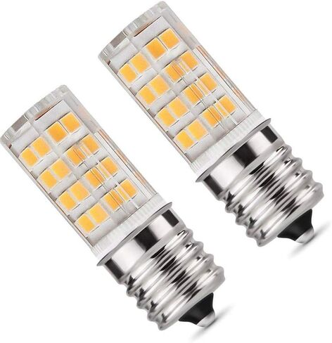 E17 LED Bulb,Microwave Oven Light Dimmable 5 Watt Warm White 3000K 52X2835SMD AC110-130V (Pack of 2) in Saudi Arabia