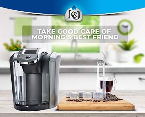 مجموعة Keurig Starter البديلة من K&J لمصانع البيرة Keurig 2.0 - تتضمن حامل فلتر خزان جانبي و6 عبوات من مرشحات المياه المتوافقة مع Keurig 2.0 in Kuwait