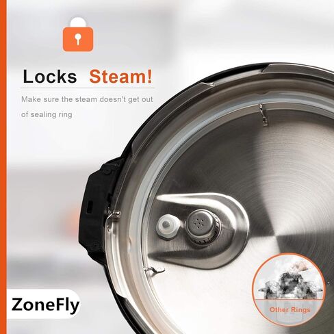 حلقة ختم سيليكون لقدر الضغط الكهربائي بريستو سعة 6 كوارت 100% من السيليكون 100%، ملحقات طباخ بريستو دقيقة قابلة للبرمجة من قطعتين in Kuwait