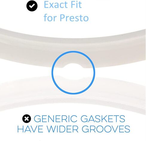 حلقة ختم سيليكون لقدر الضغط الكهربائي بريستو سعة 6 كوارت 100% من السيليكون 100%، ملحقات طباخ بريستو دقيقة قابلة للبرمجة من قطعتين in Kuwait