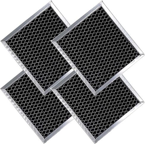 أجزاء AMI 8206230A قطعة غيار فلتر الفحم مرشحات الكربون المتوافقة مع ميكروويف ويرلبول مايتاج (4 قطع) in Kuwait