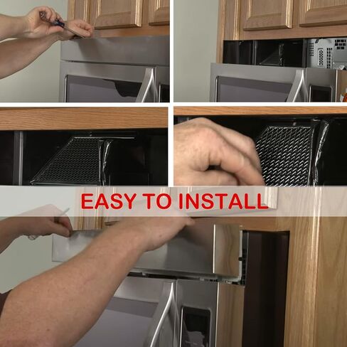 أجزاء AMI 8206230A قطعة غيار فلتر الفحم مرشحات الكربون المتوافقة مع ميكروويف ويرلبول مايتاج (4 قطع) in Kuwait