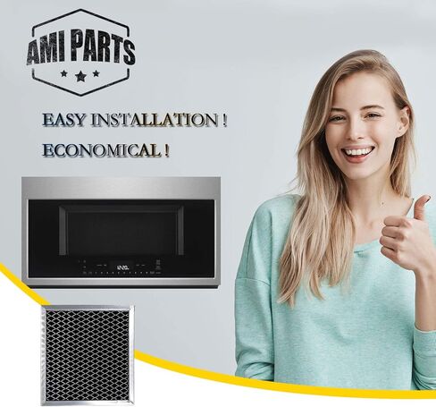 أجزاء AMI 8206230A قطعة غيار فلتر الفحم مرشحات الكربون المتوافقة مع ميكروويف ويرلبول مايتاج (4 قطع) in Kuwait