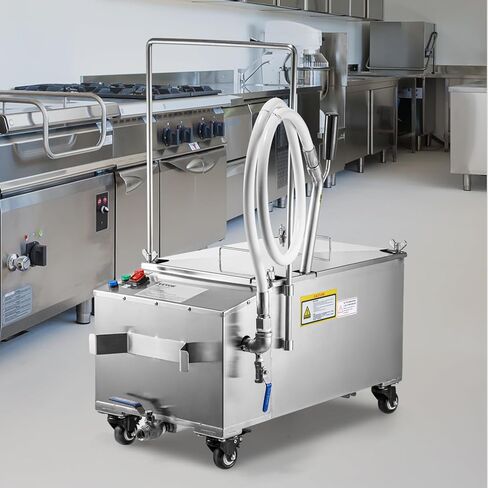 فلتر المقلاة المتنقلة من فيفور، سعة 80 رطل/40 لتر/10.56 جالون، نظام تنقية الزيت 300 وات مع معدل تدفق 5 لتر/الدقيقة، نظام تصفية زيت القلي المحمول مع مضخة 10 لتر/الدقيقة وخرطوم الزيت، 110 فولت/60 هرتز in Kuwait