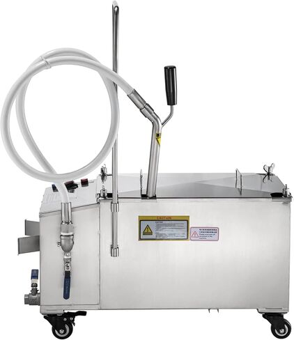 فلتر المقلاة المتنقلة من فيفور، سعة 80 رطل/40 لتر/10.56 جالون، نظام تنقية الزيت 300 وات مع معدل تدفق 5 لتر/الدقيقة، نظام تصفية زيت القلي المحمول مع مضخة 10 لتر/الدقيقة وخرطوم الزيت، 110 فولت/60 هرتز in Kuwait