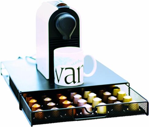 Deco Brothers Tempered Glass Coffee Pod Holder, Fits 42 OriginalLine Pods in Saudi Arabia