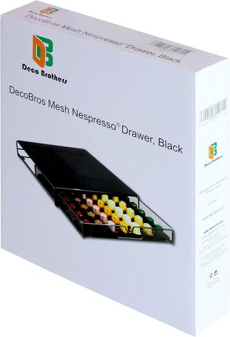 Deco Brothers Tempered Glass Coffee Pod Holder, Fits 42 OriginalLine Pods in Saudi Arabia