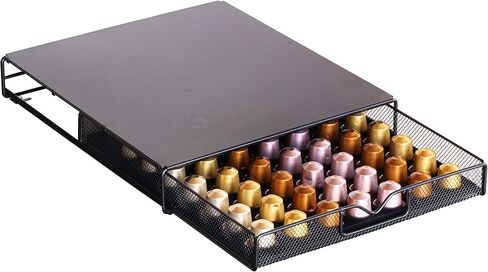 Deco Brothers Tempered Glass Coffee Pod Holder, Fits 42 OriginalLine Pods in Saudi Arabia