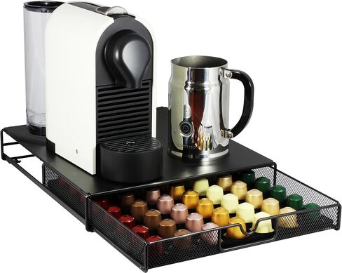 Deco Brothers Tempered Glass Coffee Pod Holder, Fits 42 OriginalLine Pods in Saudi Arabia