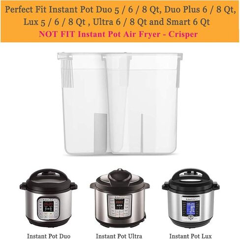 WishDirect Original Condensation Collector Compatible with Instant Pot 5, 6, 8 Quart Duo, Duo Plus, Ultra, Lux - 2 Pcs in Kuwait