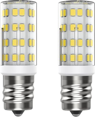 8206232A Bulb Whirlpool Microwave Light Bulbs Under Hood Kei AC110-130V 4W Microwave Bulb E17 Fits Whirlpool Maytag Lava Lamps Salt Bulbs - Replaces 1890433 2pack (Warm White) in Kuwait