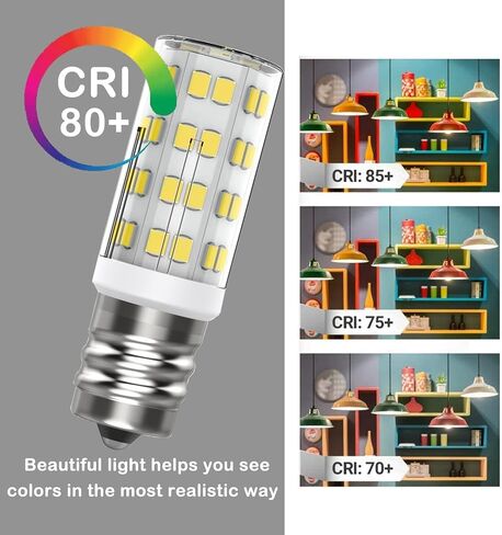 8206232A Bulb Whirlpool Microwave Light Bulbs Under Hood Kei AC110-130V 4W Microwave Bulb E17 Fits Whirlpool Maytag Lava Lamps Salt Bulbs - Replaces 1890433 2pack (Warm White) in Kuwait