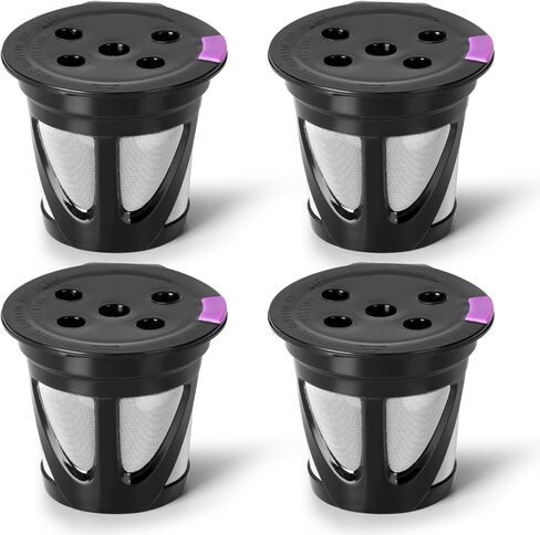 Reusable K Cups for Keurig with 5 Holes, MultiStream Technology, 2 Pack | Fits K-Supreme, K-Slim, K-Duo Gen2, K-Brew Chill, 5-Hole MultiStream Technology, BPA-Free, Brew Your Favorite Ground Coffee in Kuwait