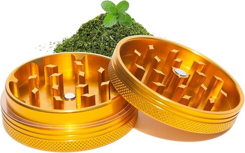 Small Thin Herb Chromium Crusher Grinder 2 inch (Black Color) in Saudi Arabia