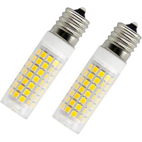 Microwave Oven Stovetop Light 7W E17 Appliance Light | 5304488360 Range Hood Light Bulb,S11 T8 T7 E17 Intermediate Base | Replaces 1890433 8206232 AP4512653 AC110V-130V 2-Pack (Daylight Whte)