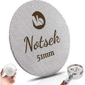 Puck Screen 54mm, Espresso Puck Screen for 54mm Portafilter, with Acrylic Storage Box, Resuable 1.7mm Thickness 150μm, 316L Stainless Steel, Coffee Filter Screen Mesh for Breville Espresso Machine