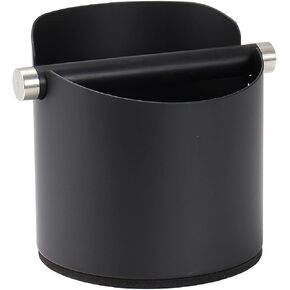 DIBTSA Espresso Knock Box, Stainless Steel Coffee Grounds Knock Box, With Removable Knock Bar and Non-Slip Rubber Base (Silver) in Saudi Arabia