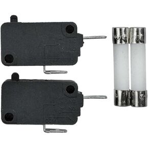 مفتاح باب الميكروويف 5304509459 (مغلق عادة) وصمامات سيراميك بطيئة النفخ متوافقة مع ميكروويف فريجيدير إلكترولوكس استبدال 5304464098 AP6230614 (عبوة من قطعتين) in Kuwait