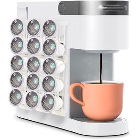 SUNGRACE Coffee Pod Holder for Keurig K Cup Pods, Side Mount K-cup Pod Storage Stands Rack, Perfect for Small Counters ( Black, 3 Pack for 15 K Cups )