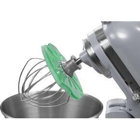 Whisk Wiper® PRO for Stand Mixers - Mix Without The Mess - The Ultimate Stand Mixer Accessory - Compatible With KitchenAid Tilt-Head Stand Mixers - 4.5qt, 5qt (Color: Clear) in Kuwait
