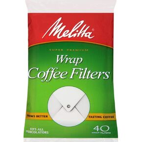 Melitta USA Inc 627402 White Wrap Coffee Filter 40 Filters in Saudi Arabia