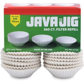 360 GENUINE JAVAJIG BRAND SINGLE SERVE COFFEE FILTERS for use in JavaJig Reusable Refillable Coffee Pod for Single Serve Coffee Makers in Saudi Arabia