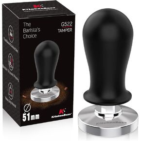 Coffee 53mm Espresso Calibrated Tamper: KitchenBoss Espresso Pressure Tamper, Coffee Spring Loaded Tamper Espresso Hand Tamper | Weighted Coffee Espresso Tamper 53 MM