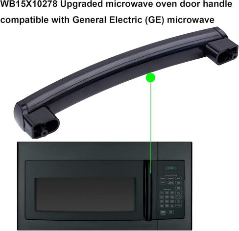 WB15X10278 AP5790517 Microwave Door Handle Support Compatible with GE, and Hotpoint Microwave Replaces 261300714902, 3025557, PS8754175 –Black in Saudi Arabia