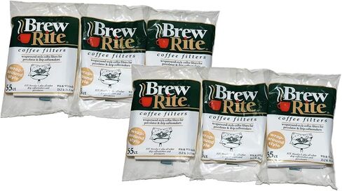 Brew Rite Rockline Wrap Around Percolator Coffee Filters (6-Packs of 55ct) in Kuwait