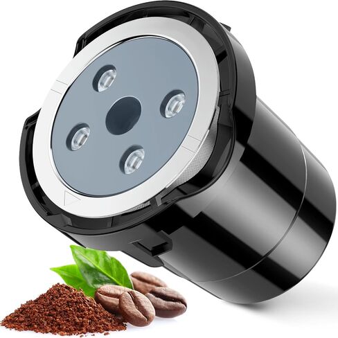 أكواب K قابلة لإعادة الاستخدام لـ Keurig K Supreme | أكواب K قابلة لإعادة الملء مع محول لماكينة صنع القهوة Keurig K Supreme (Plus) (عبوة من 2 علبة قهوة قابلة لإعادة الاستخدام + 1 حزمة محول) in Kuwait