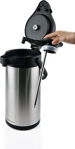 Heritage66 Thermal Coffee Carafe with Cleaning Brush – 68 oz (2 L) Vacuum Insulated Stainless Steel Beverage Dispenser, Keeps Drinks Hot 12 H/Cold 24 H, Ideal for Home, Office & Parties in Saudi Arabia